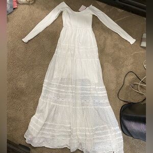 White Free People Maxi Dress